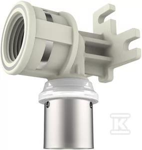 Kolano do montażu na ścianie PURMO CLEVERFIT PPSU LBP 20x1/2" - Akcesoria hydrauliczne - miniaturka - grafika 1