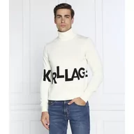 Swetry męskie - Karl Lagerfeld Wełniany golf | Regular Fit - miniaturka - grafika 1