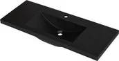 Umywalki - Umywalka dolomitowa Clever-1000 czarna matowa - miniaturka - grafika 1