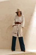 Kurtki damskie - Długi oversize - miniaturka - grafika 1