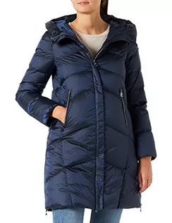 Płaszcze damskie - Geox Płaszcz damski ADRYA Down Coat, niebieski (DK Eclipse Blue), 42 (DE) - grafika 1