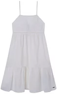 Sukienki - Pepe Jeans Hailey Sukienka Dziewczyny i Dziewczyny, Biały (Mysz), 4 anni - miniaturka - grafika 1