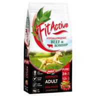 Sucha karma dla psów - FitActive Pure Hypoallergenic, wołowina i owoce dzikiej róży - 12 kg - miniaturka - grafika 1