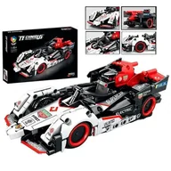 Klocki - ZESTAW K KLOCKÓW KONSTRUKCYJNYCH 486 ELEMENTÓW SAMOCHÓD WYŚCIGOWY CZARNO-BIAŁY BOLID - miniaturka - grafika 1