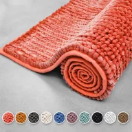 Dywaniki łazienkowe - Dywanik kąpielowy Coral Chenille struktura Melon Pink 50 x 80 cm - miniaturka - grafika 1