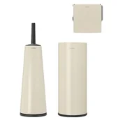 Akcesoria łazienkowe - Akcesoria toaletowe ReNew beżowe 3 el. - miniaturka - grafika 1