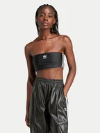 Koszulki i topy damskie - adidas Top 3-Stripes Tube IX7823 Czarny Slim Fit - miniaturka - grafika 1