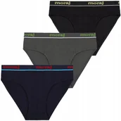 Majtki męskie - Męskie slipy bawełniane Moraj BMM185-001 L - miniaturka - grafika 1