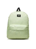 Plecaki - Plecak VANS Old Skool Check Backpack Shadow Lime VN000H4XCLH1 - miniaturka - grafika 1