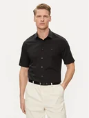 Koszule męskie - Tommy Hilfiger Koszula Core MW0MW34626 Czarny Slim Fit - miniaturka - grafika 1