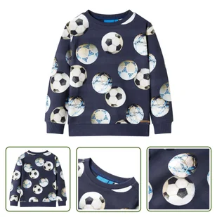 Bluza dziecięca - granatowa - 92 - Bluza Dla Dziecka - Bluzy dla dziewczynek - miniaturka - grafika 1