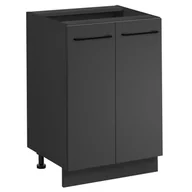 Szafki kuchenne - Szafka kuchenne stojąca Frida 60 cm kolor biały/grafitowy matowy - miniaturka - grafika 1