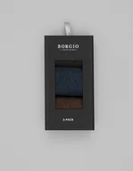 Skarpetki męskie - skarpety długie 3-pack melange mix - miniaturka - grafika 1