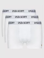 Majtki męskie - Lyle & Scott Komplet 3 par bokserek Barclay LSUWTC001 Biały - miniaturka - grafika 1