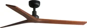 Wentylatory sufitowe - Energooszczędny wentylator sufitowy z pilotem Klim M czarny orzech 125 cm - miniaturka - grafika 1