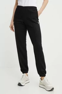 Spodnie damskie - Guess spodnie dresowe SKYLAR kolor czarny gładkie V4GB09 K8802 - grafika 1