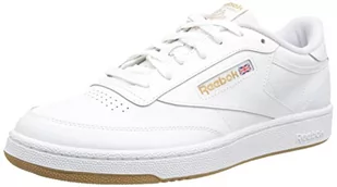 Reebok Męskie sneakersy Club C 85, FTWR białe/prawdziwe beżowe Lee 3, 4,5 UK, Ftwr biały prawdziwy beżowy Reebok Lee 3, 36.5 EU - Sneakersy damskie - miniaturka - grafika 1