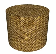 Pufy i podnóżki - Sunlovers Sunlovers, pufa, Rattan, 40x40 cm - miniaturka - grafika 1