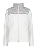 Kurtki damskie - CMP Kurtka polarowa w kolorze kremowo-szarym - miniaturka - grafika 1