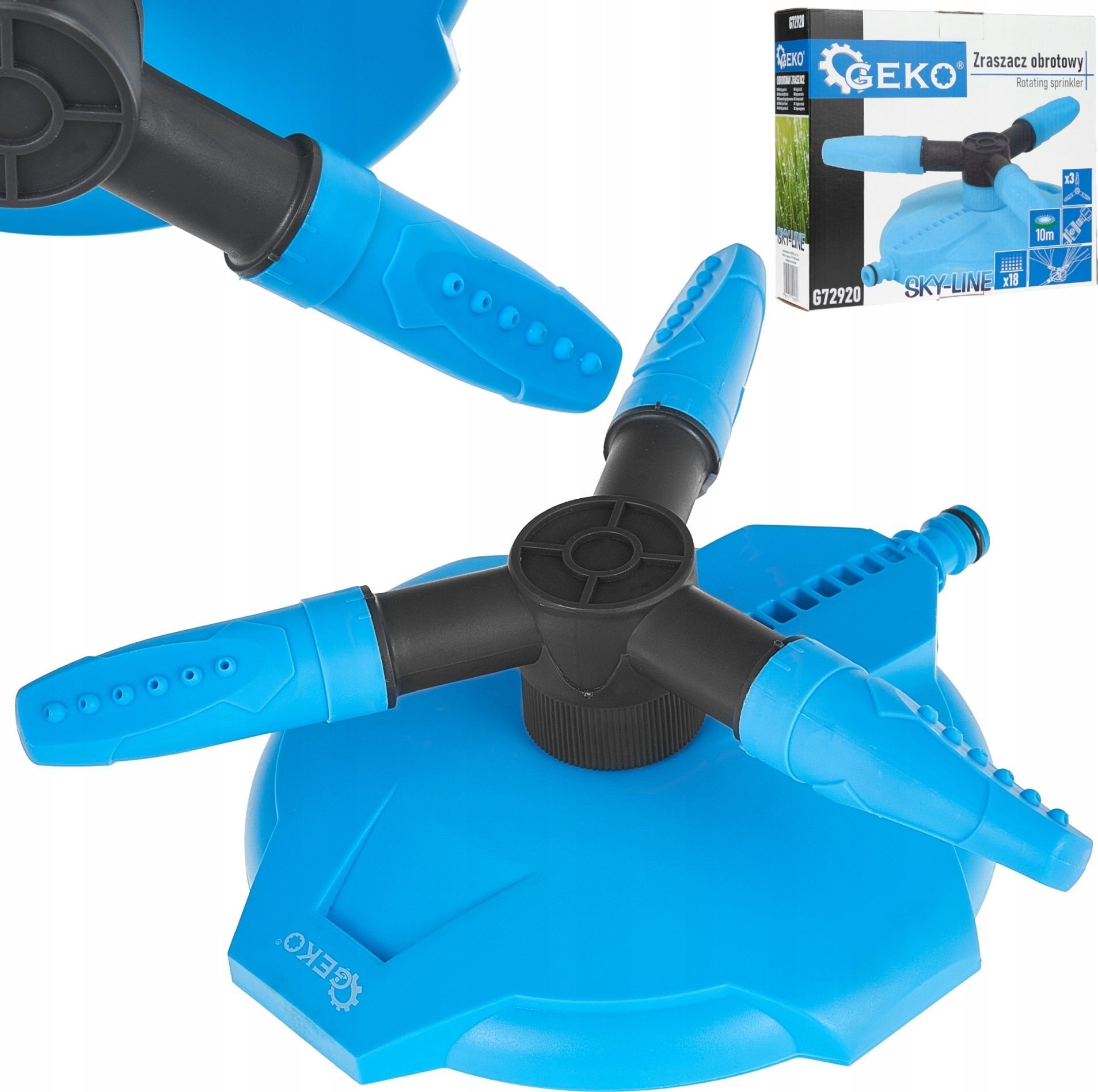 Zraszacz obrotowy trzyramienny SKY-LINE 48