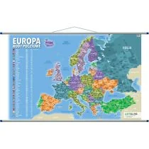 Europa mapa ścienna kody pocztowe ArtGlob - Atlasy i mapy - miniaturka - grafika 2