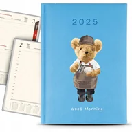 Kalendarze - Kalendarz A5 2025 Błękitny GOOD MORNING Terminarz Planer Dziennik Wzory - miniaturka - grafika 1