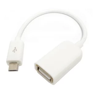 NoName Adapter USB Adapter microUSB-USB OTG biały/white 3940 - Adaptery i przejściówki - miniaturka - grafika 1