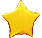 Balony i akcesoria - Amscan Balon foliowy Gwiazda Złota 46 cm 301500/O - miniaturka - grafika 1