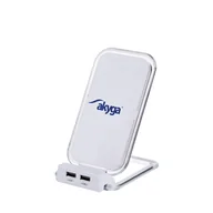 Zasilacze do laptopów - Akyga Ładowarka indukcyjna QI 7.5W + 2x USB AK-QI-03 A1521 - miniaturka - grafika 1