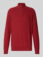 Swetry męskie - Sweter z dzianiny z kołnierzem - miniaturka - grafika 1