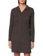 Piżamy damskie - ESPRIT Damska koszula nocna Glenice 2 Nw Coo Nightshirt L-slv, czarny, 40 - miniaturka - grafika 1