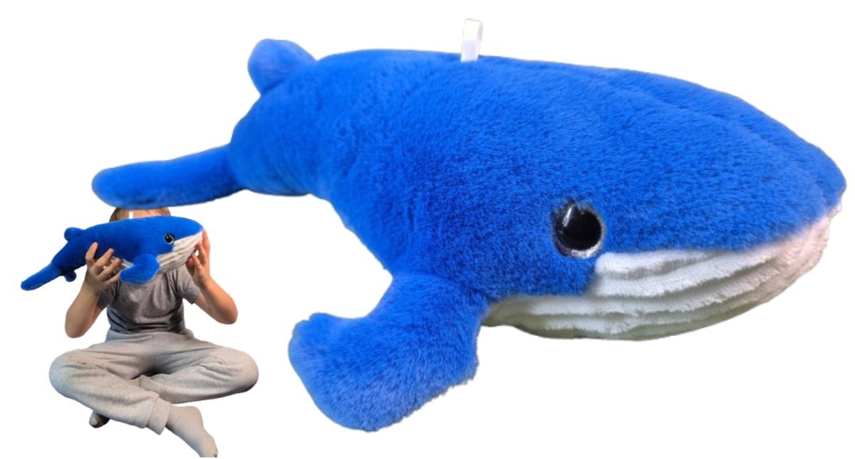 Maskotka Pluszowa WIELORYB waleń Pluszak Przytulanka Zwierzątka Wodne ocean 39x24x11
