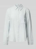 Bluzki damskie - Bluzka koszulowa o kroju regular fit z kieszenią na piersi model ‘RUMANA’ - miniaturka - grafika 1