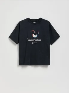 Reserved - Bawełniany t-shirt Mickey Mouse - czarny - Koszulki dla chłopców - miniaturka - grafika 1