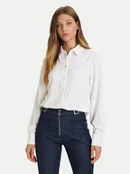 Koszule damskie - Guess Koszula W5BH80 W2982 Biały Regular Fit - miniaturka - grafika 1