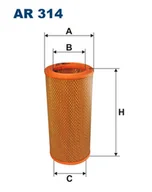 Filtry powietrza - Filtr powietrza Filtron AR 314 - miniaturka - grafika 1