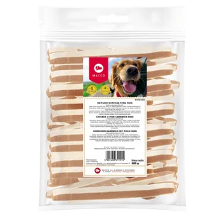 Maced Przysmak dla psa mięsne paski z kurczakiem i rybą 500g - Przysmaki dla psów - miniaturka - grafika 2