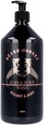 Szampony dla mężczyzn - Beard Monkey Hair & Body Wash Bergamot & Amber (1000ml) - miniaturka - grafika 1