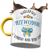 Kubki - Kubek Żółty Dla Przewodnika Najlepszy Przewodnik z Nadrukiem ze Zdjęciem + Opakowanie na prezent (wzór 02) - miniaturka - grafika 1