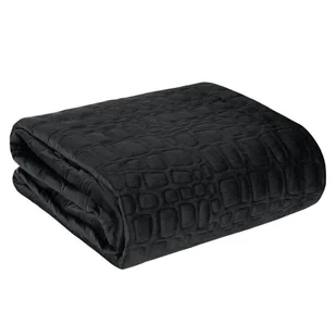 Eurofirany Euro Firany Narzuta 220 x 240 Velvet Salvia7 Czarny 1217199 - Narzuty - miniaturka - grafika 1