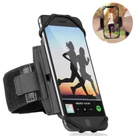Etui i futerały do telefonów - Sportowe etui na telefon komórkowy, opaska sportowa obracająca się o 360°, uniwersalne regulowane etui na telefon komórkowy do biegania i pieszych wędrówek - miniaturka - grafika 1