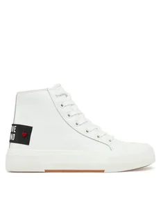 LOVE MOSCHINO Trampki JA15022G1MIA0100 Biały - Trampki damskie - miniaturka - grafika 1