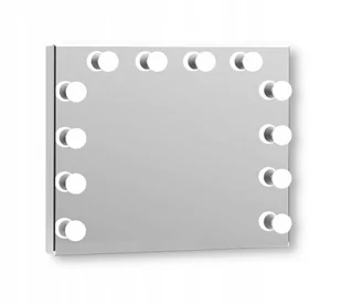 Lustro z 12 żarówki LED idealne do toaletki FULL BIAŁE - Toaletki - miniaturka - grafika 1
