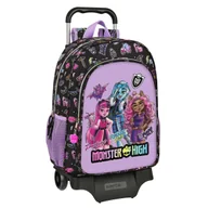 Plecaki szkolne i tornistry - Plecak szkolny na kółkach Monster High Creep czarny 33 x 42 x 14 cm - miniaturka - grafika 1