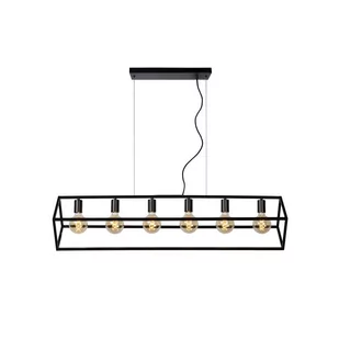 Lucide Lampa wisząca Fabian metalowy klosz 6-punktowa - Lampy sufitowe - miniaturka - grafika 1