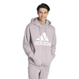 adidas Męska bluza z kapturem Essentials French Terry Big Logo, Ukochana figa, 3XL - Bluzy męskie - miniaturka - grafika 1
