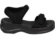 Moda i Uroda OUTLET - Azaleia Sandały 18451 90142 38 Sandały na platformie czarne - miniaturka - grafika 1