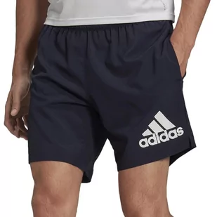 Spodenki adidas Run It Short HB7474 - granatowe - Spodnie sportowe męskie - miniaturka - grafika 1
