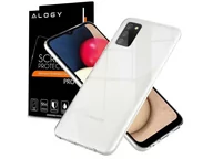 Etui i futerały do telefonów - Samsung Etui obudowa case do Galaxy A02s silikonowe przezroczyste + Szkło 9120/9240X1 - miniaturka - grafika 1