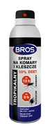 Zwalczanie i odstraszanie szkodników - Bros Sp z o.o spray na komary i kleszcze 50% DEET 180ml 1760 - miniaturka - grafika 1